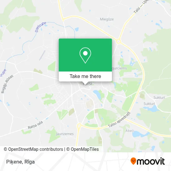Piķene map