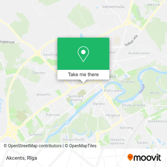 Akcents map