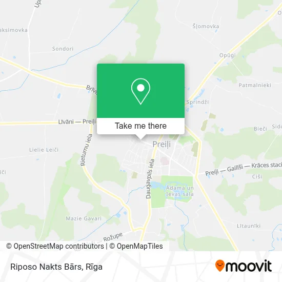 Riposo Nakts Bārs map