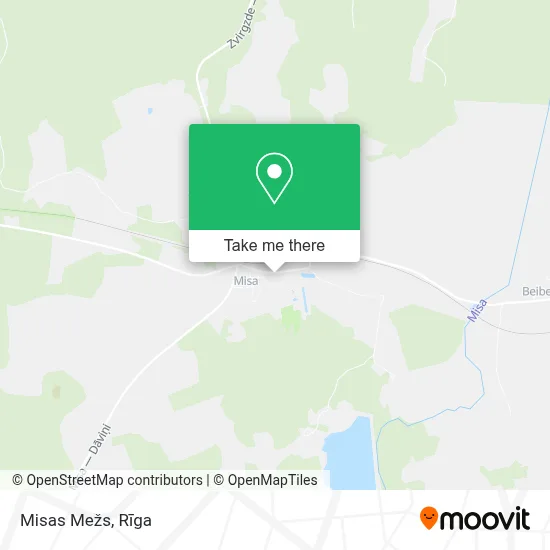 Misas Mežs map
