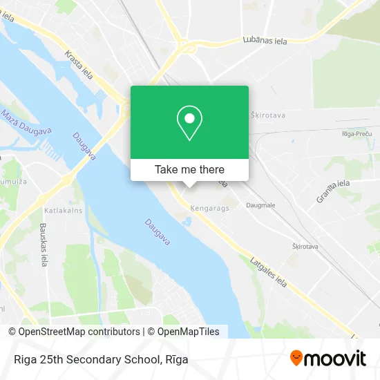 Riga 25th Secondary School map