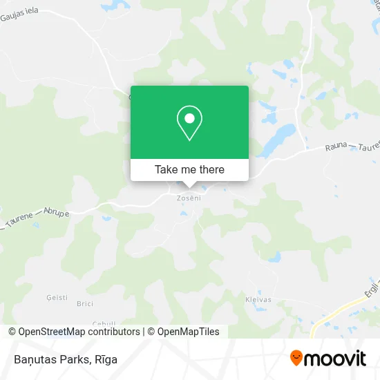Baņutas Parks map