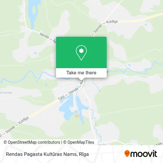 Rendas Pagasta Kultūras Nams map