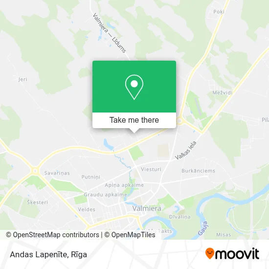 Andas Lapenīte map