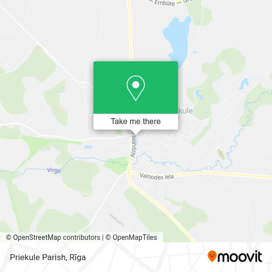 Priekule Parish map