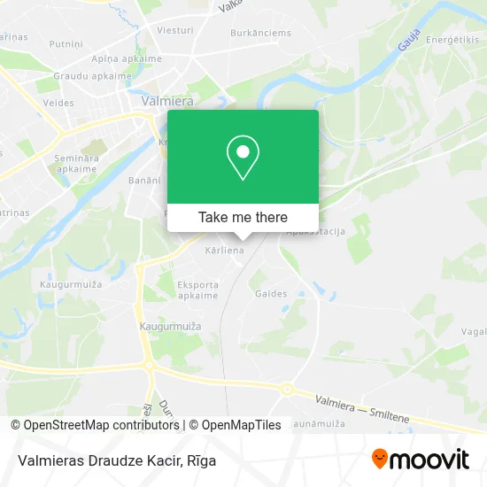 Valmieras Draudze Kacir map