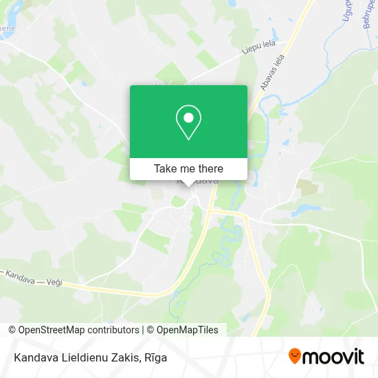 Kandava Lieldienu Zakis map