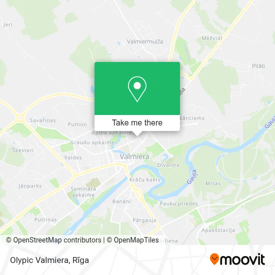 Olypic Valmiera map