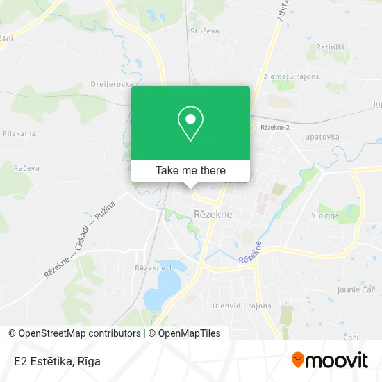 E2 Estētika map
