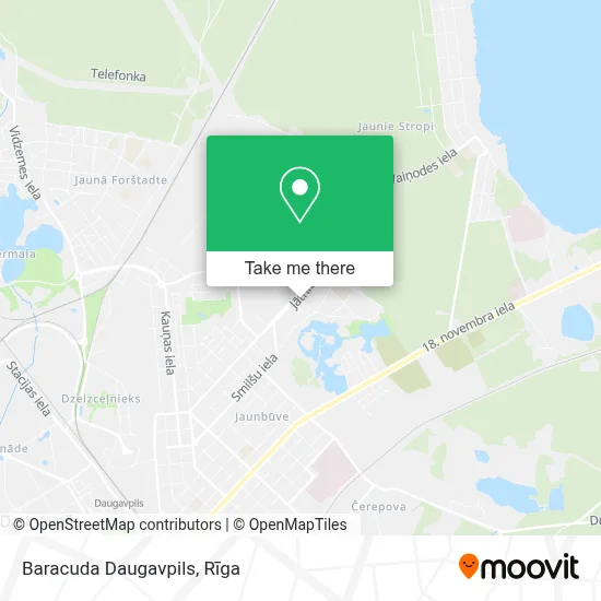 Baracuda Daugavpils map