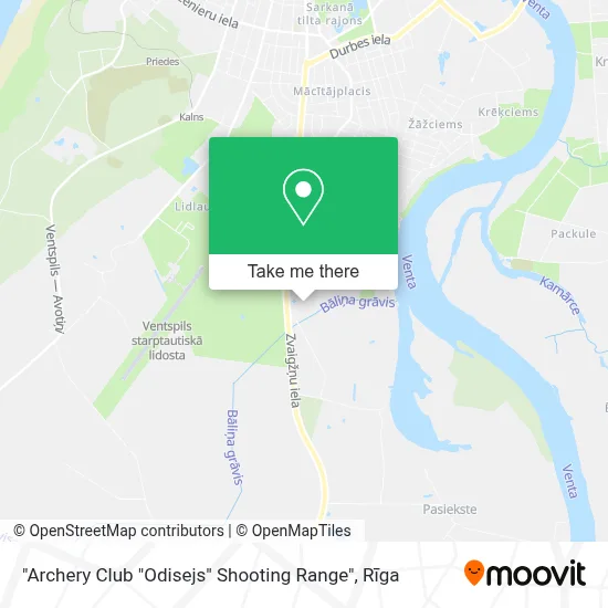 "Archery Club "Odisejs" Shooting Range" map
