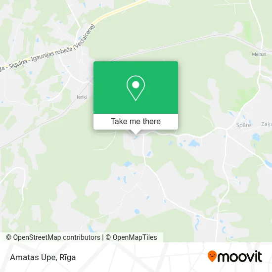 Amatas Upe map