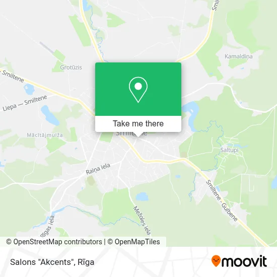 Salons "Akcents" map