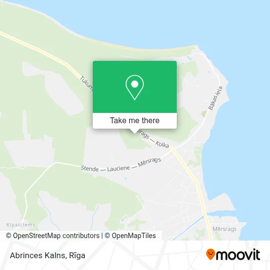 Abrinces Kalns map
