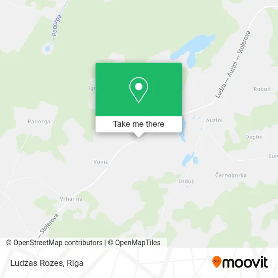 Ludzas Rozes map