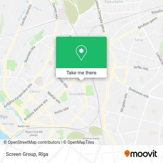Screen Group map