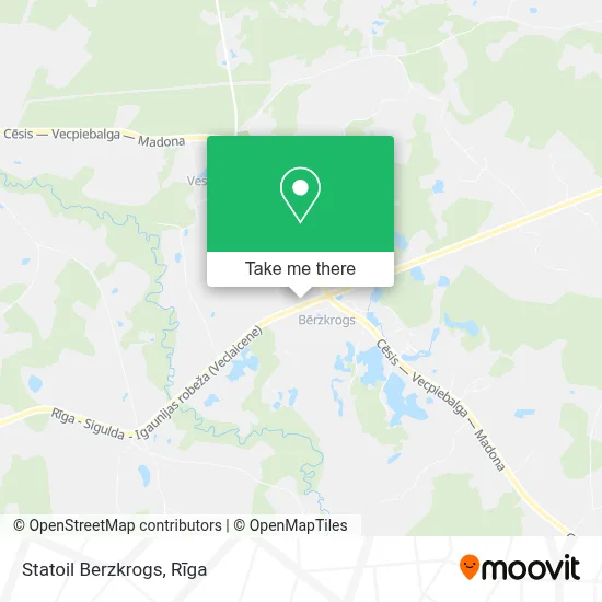 Statoil Berzkrogs map