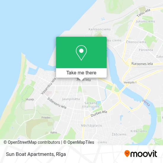Sun Boat Apartments map