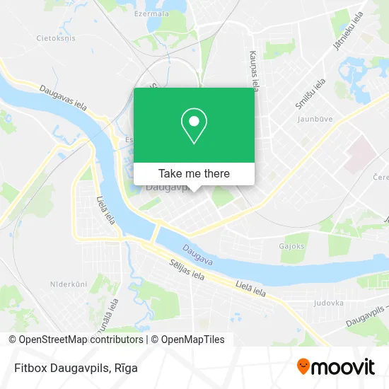 Fitbox Daugavpils map