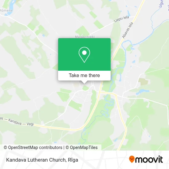 Kandava Lutheran Church map