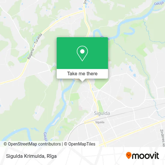 Sigulda Krimulda map