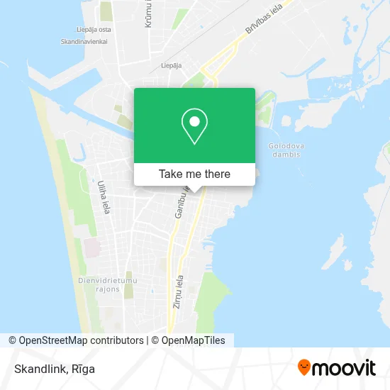 Skandlink map