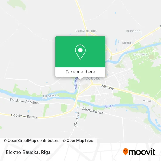 Elektro Bauska map