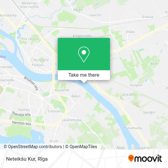 Neteikšu Kur map