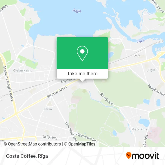Costa Coffee map