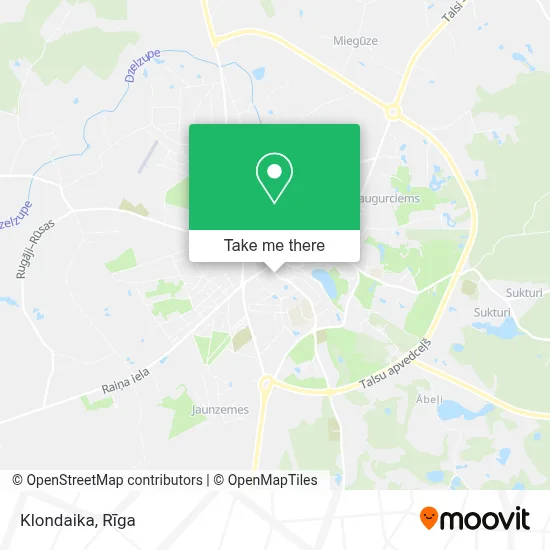 Klondaika map