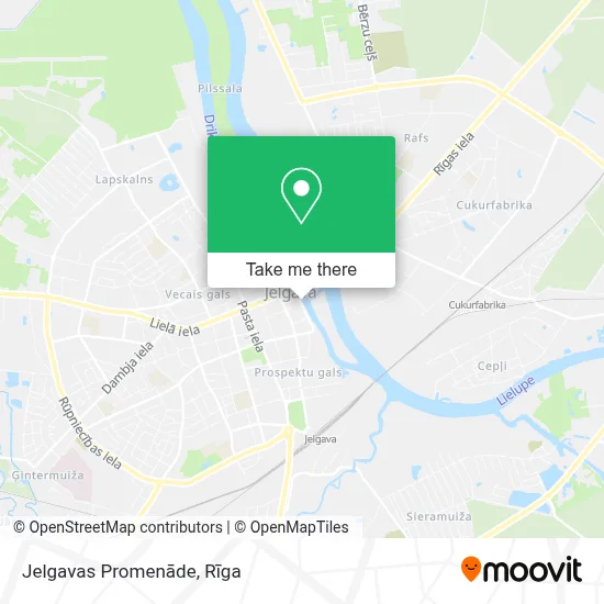 Jelgavas Promenāde map