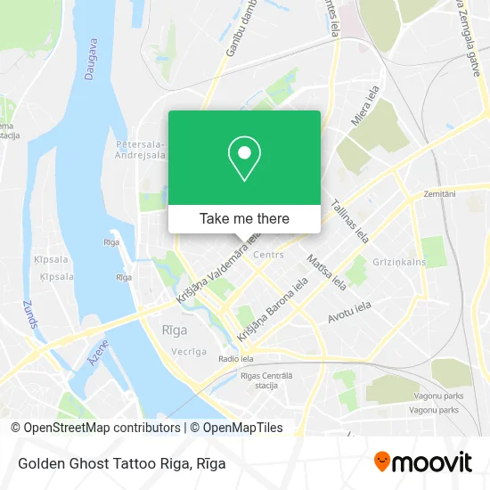 Golden Ghost Tattoo Riga map