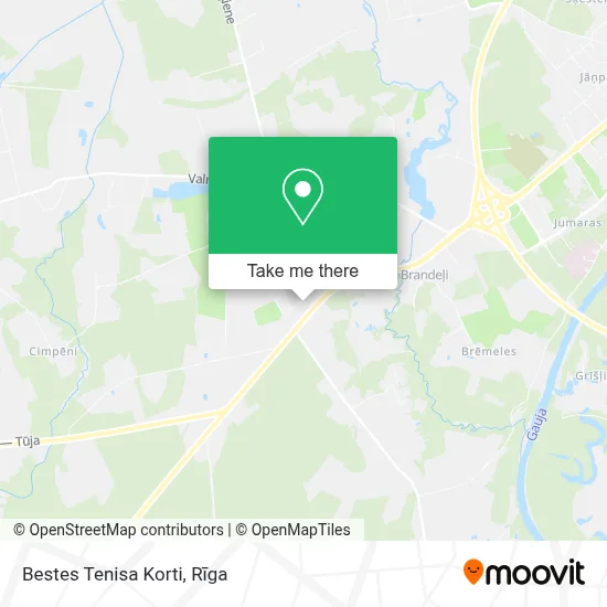 Bestes Tenisa Korti map
