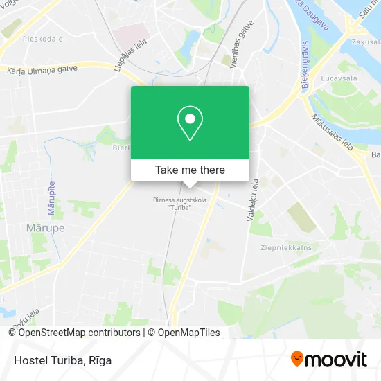 Hostel Turiba map
