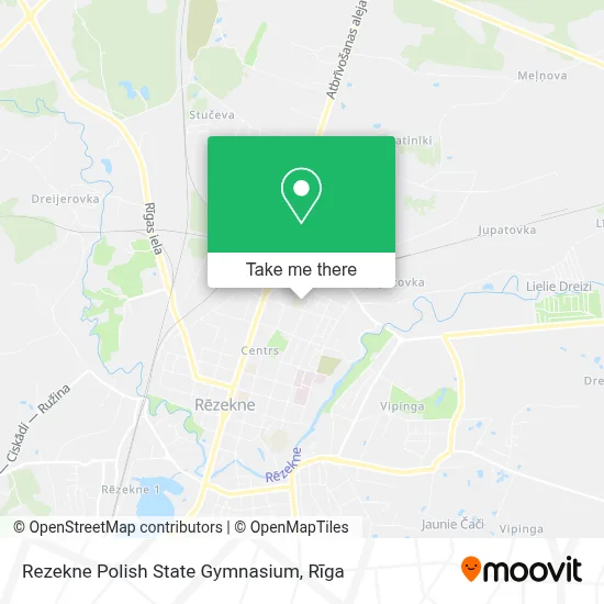 Rezekne Polish State Gymnasium map