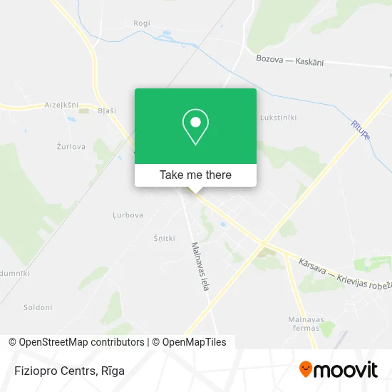 Fiziopro Centrs map