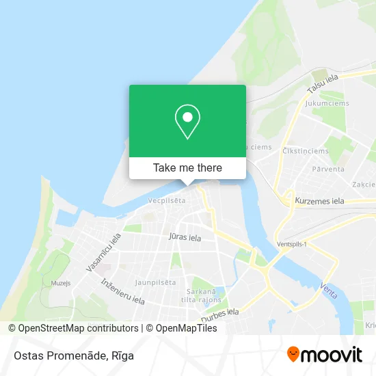 Ostas Promenāde map