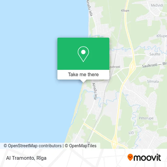 Al Tramonto map