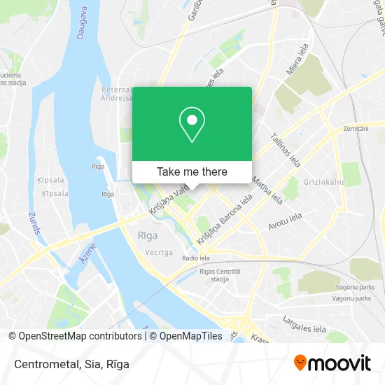 Centrometal, Sia map