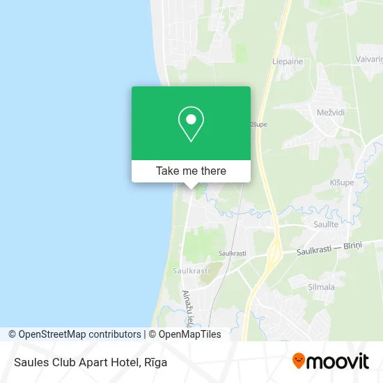 Saules Club Apart Hotel map