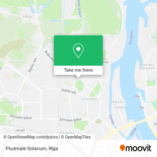 Pludmale Solarium map