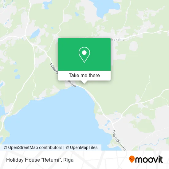 Holiday House "Retumi" map