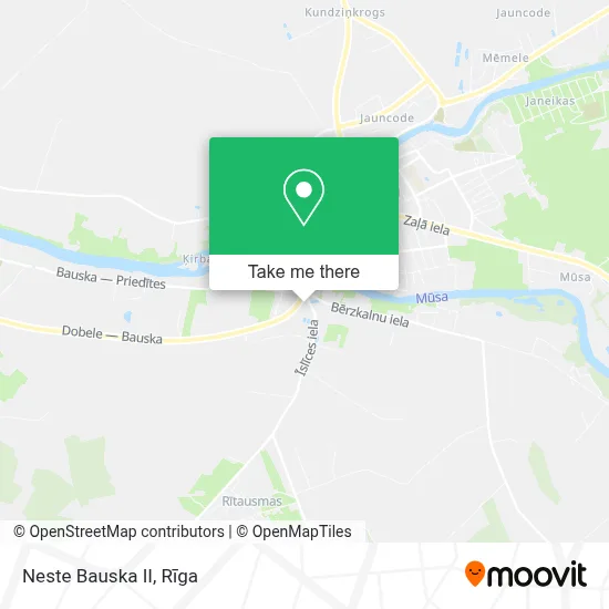 Neste Bauska II map
