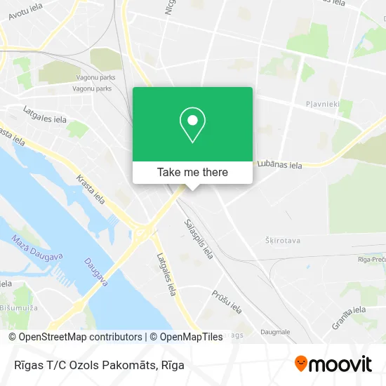 Rīgas T/C Ozols Pakomāts map