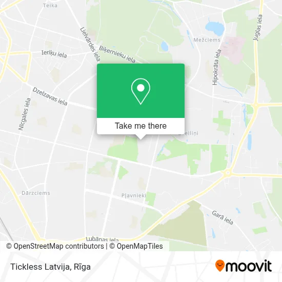 Tickless Latvija map