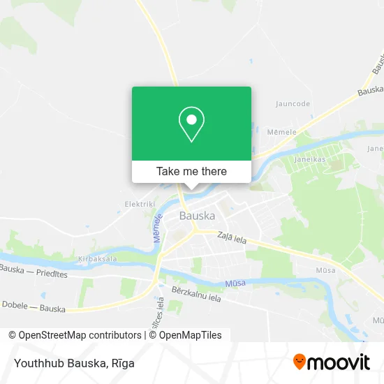 Youthhub Bauska map