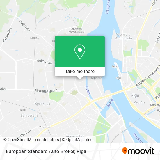 European Standard Auto Broker map