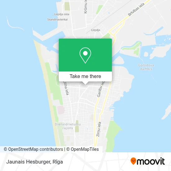 Jaunais Hesburger map
