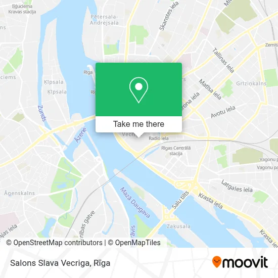 Salons Slava Vecriga map