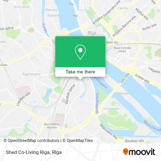 Shed Co-Living Riga map